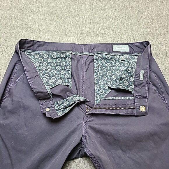 Bonobos Mens Chino Pants 36x34 Slate Grey Snap Button Slim Straight Office Work - Picture 4 of 9